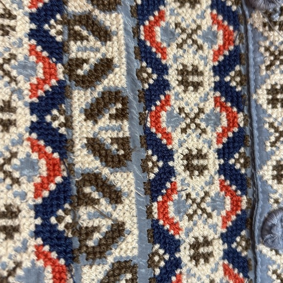 Sundance Melody Blue Floral Embroidered Blouse/ Size small - Picture 4 of 15